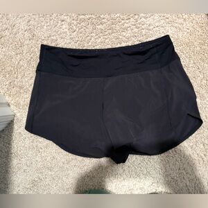 Lululemon Athletica Black speed up mid rise 4 inch 8 tall *piling